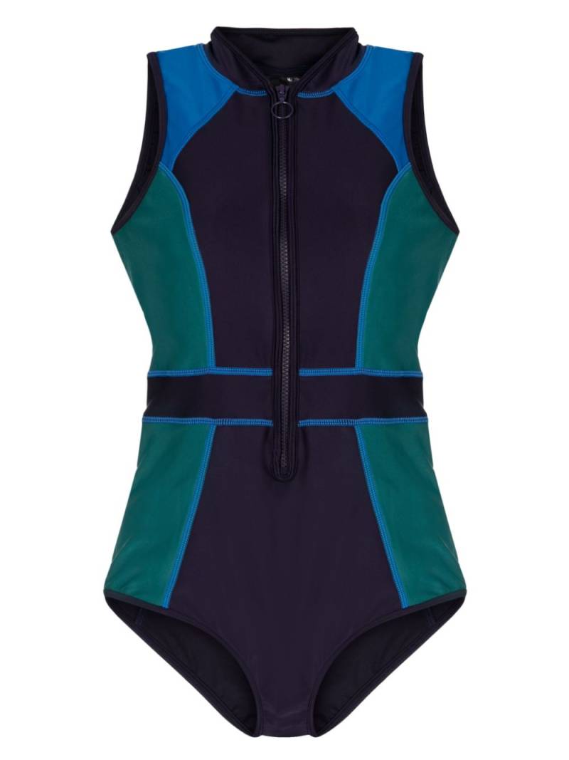 Duskii Tank colour-block swimsuit - Purple von Duskii