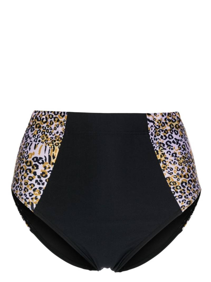 Duskii high-waisted leopard-print bikini bottoms - Multicolour von Duskii