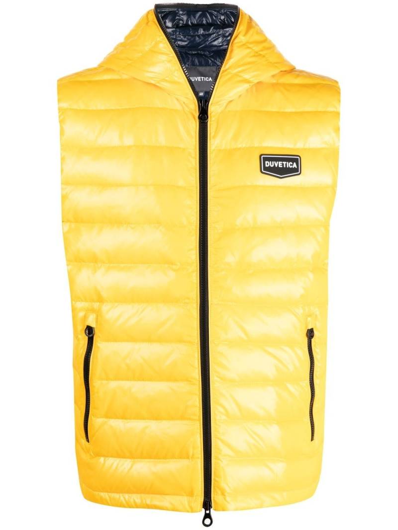 Duvetica feather-down classic gilet - Yellow von Duvetica