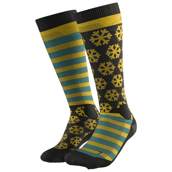 Dynafit - FT Graphic Socks - Skisocken Gr 35-38 oliv von Dynafit