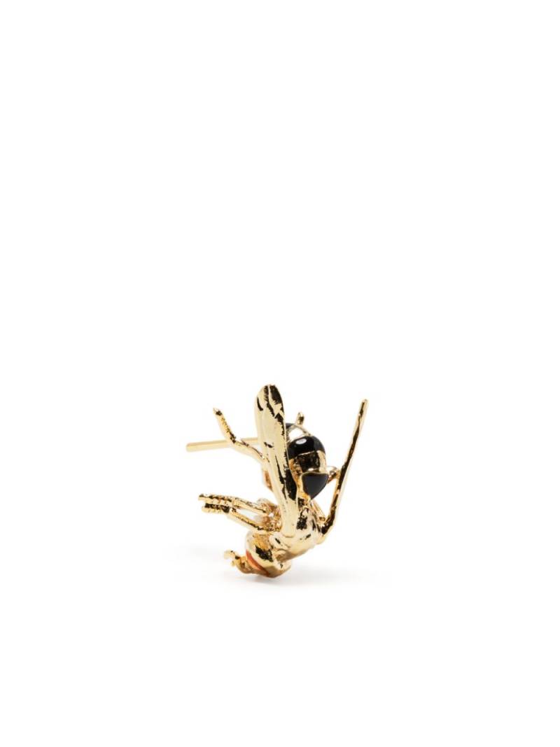 E.M. enamelled Bee earrings - Gold von E.M.