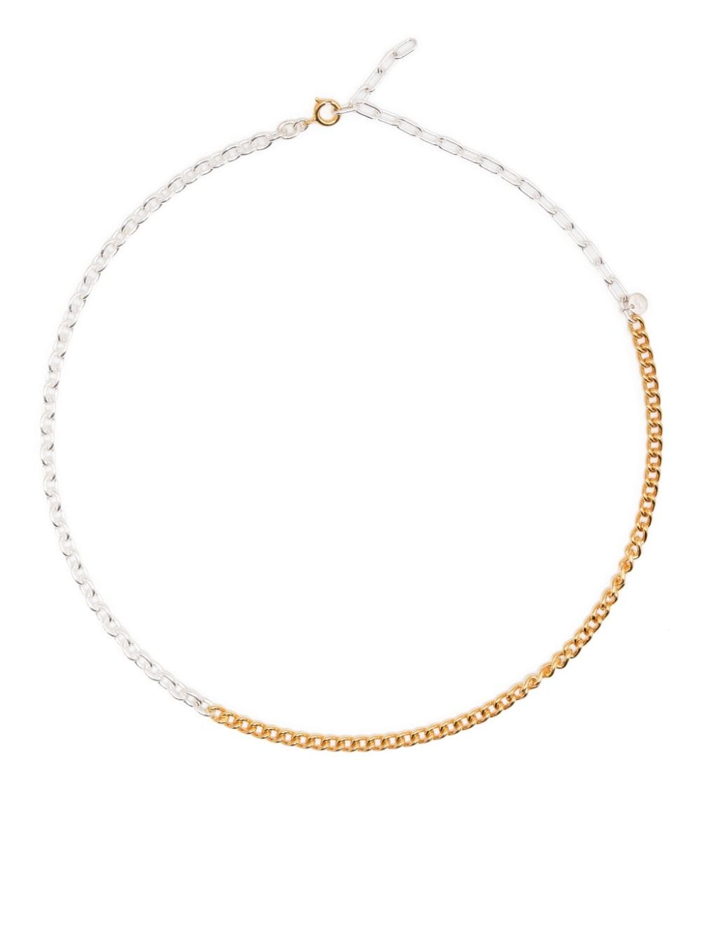 E.M. two-tone silver chain necklace - Gold von E.M.