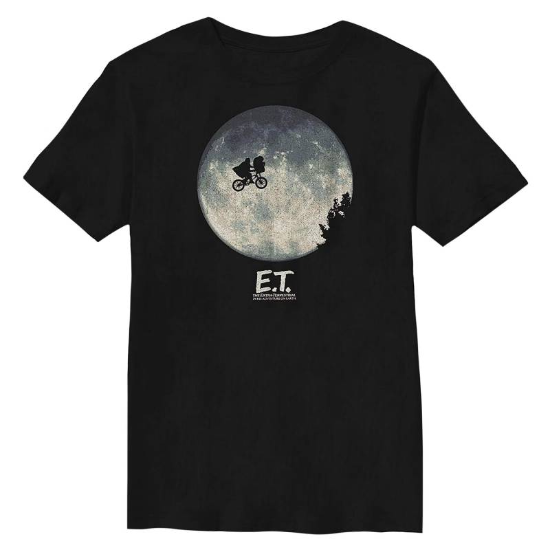 Over The Moon Tshirt Jungen Schwarz 146/152 von E.T. the Extra-Terrestrial