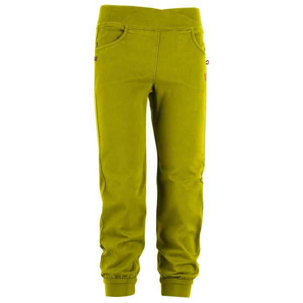 E9 - Kid's B - Olivia - Boulderhose Gr 12 Years gelb/oliv von E9