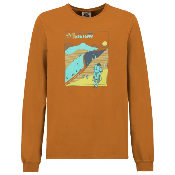 E9 - Moment - Longsleeve Gr L braun/orange