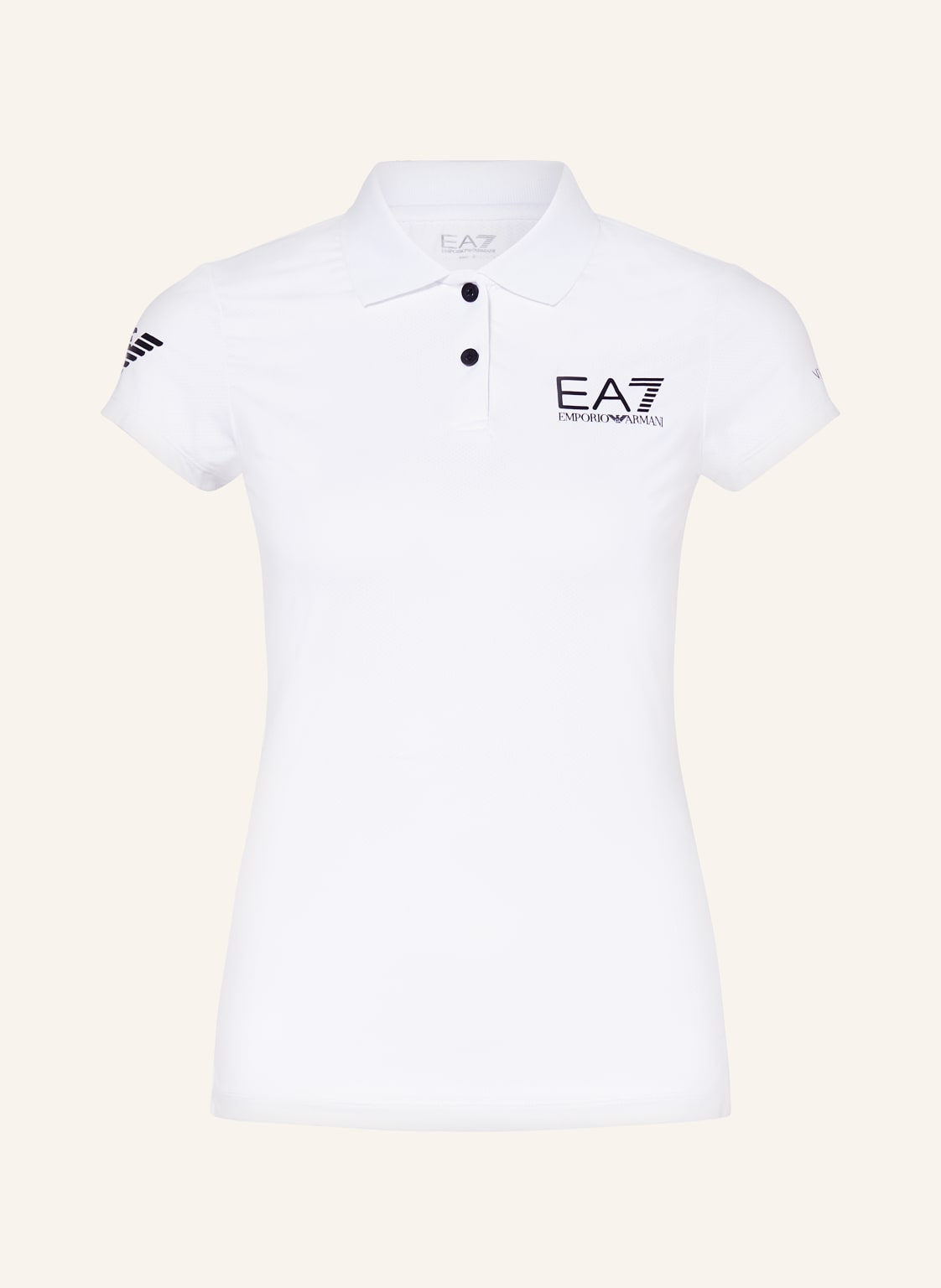 ea7 Emporio Armani Funktions-Poloshirt weiss von EA7 EMPORIO ARMANI