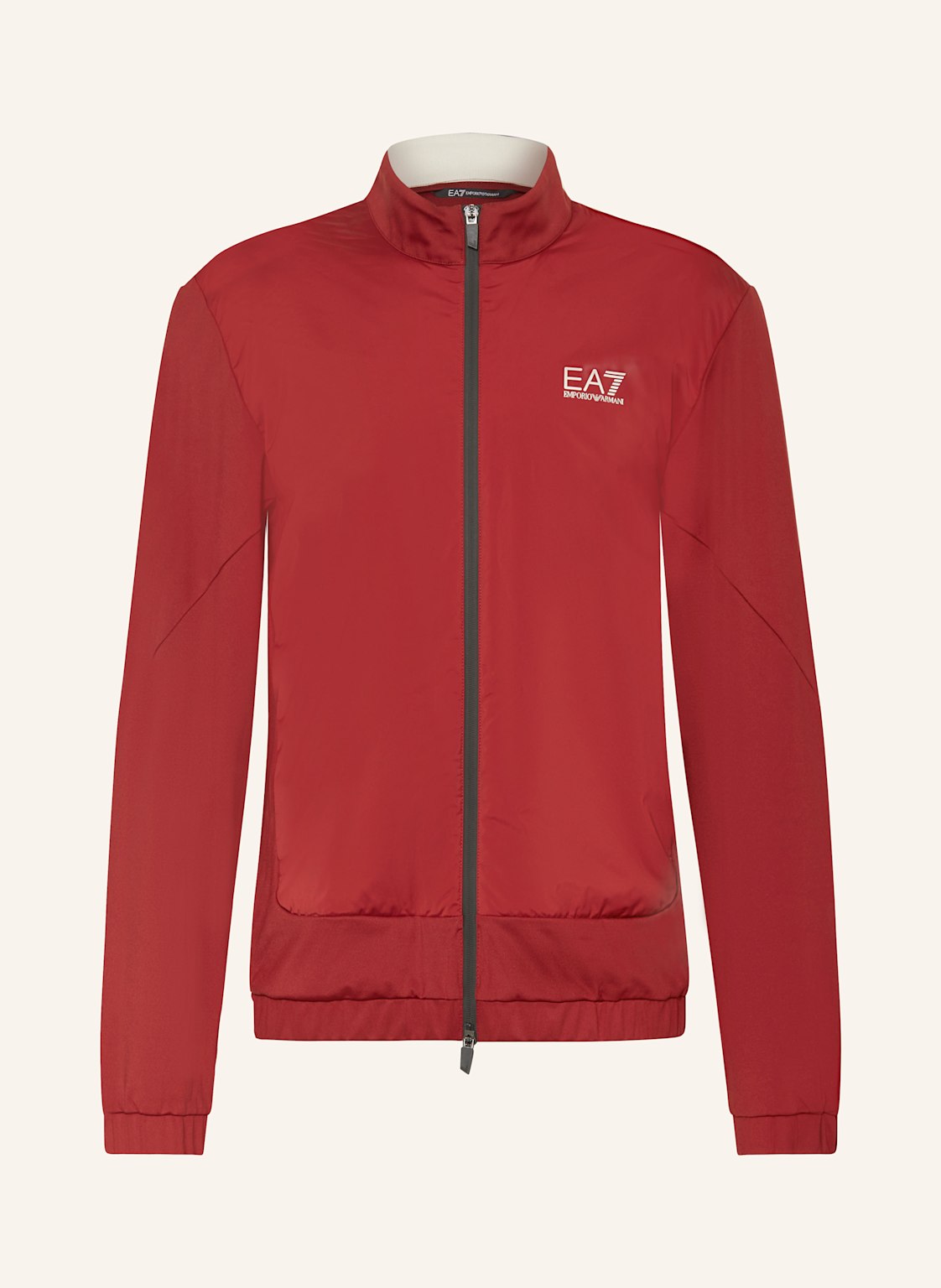 ea7 Emporio Armani Funktionsjacke Im Materialmix braun von EA7 EMPORIO ARMANI