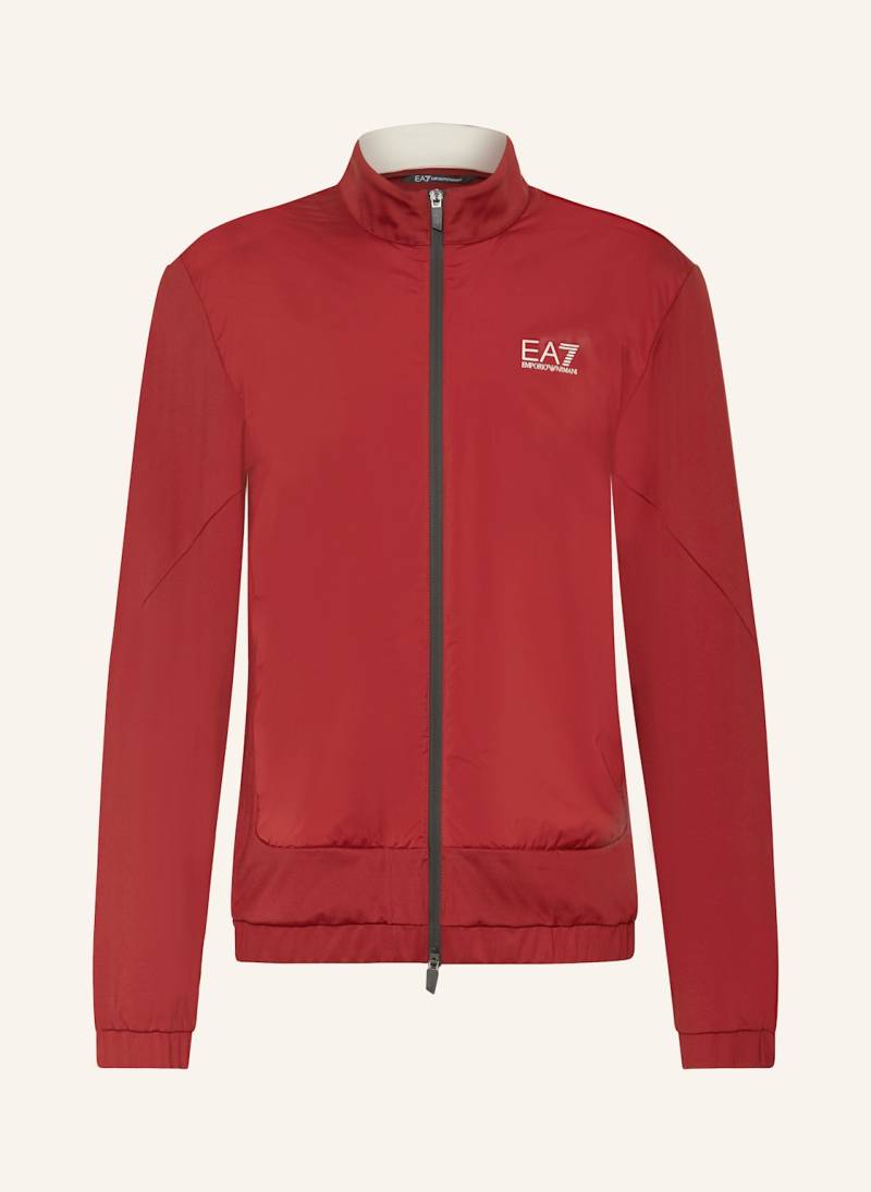 ea7 Emporio Armani Funktionsjacke Im Materialmix braun von EA7 EMPORIO ARMANI