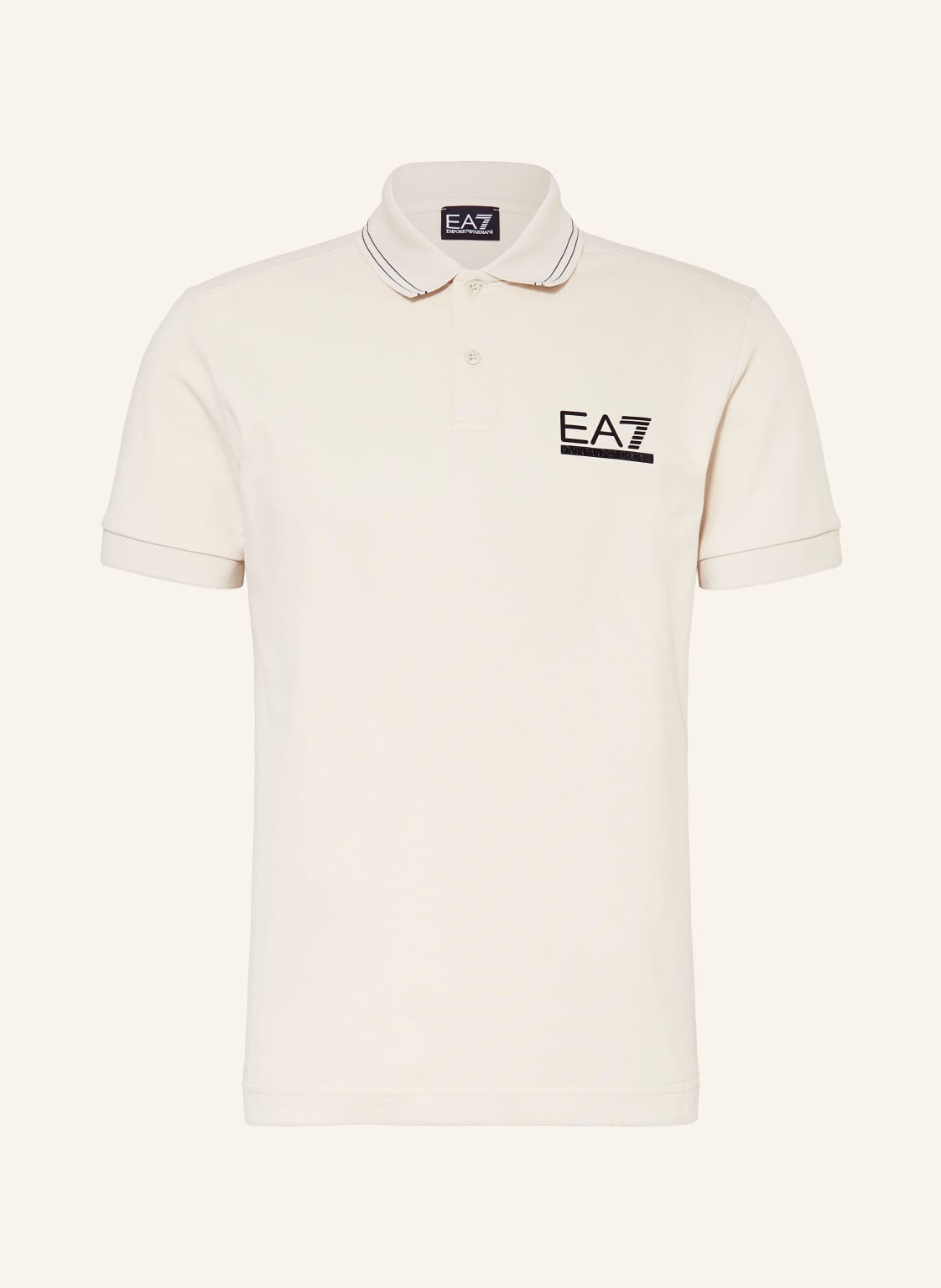 ea7 Emporio Armani Piqué-Poloshirt beige von EA7 EMPORIO ARMANI