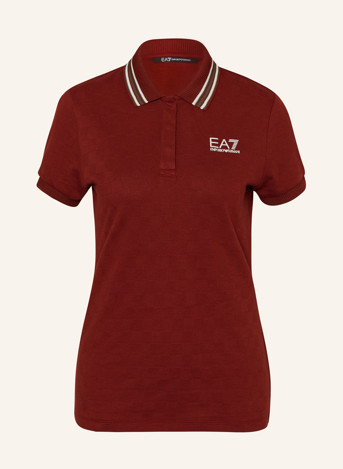 ea7 Emporio Armani Piqué-Poloshirt braun von EA7 EMPORIO ARMANI