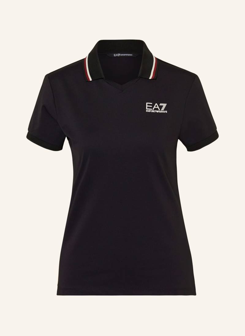 ea7 Emporio Armani Piqué-Poloshirt schwarz von EA7 EMPORIO ARMANI