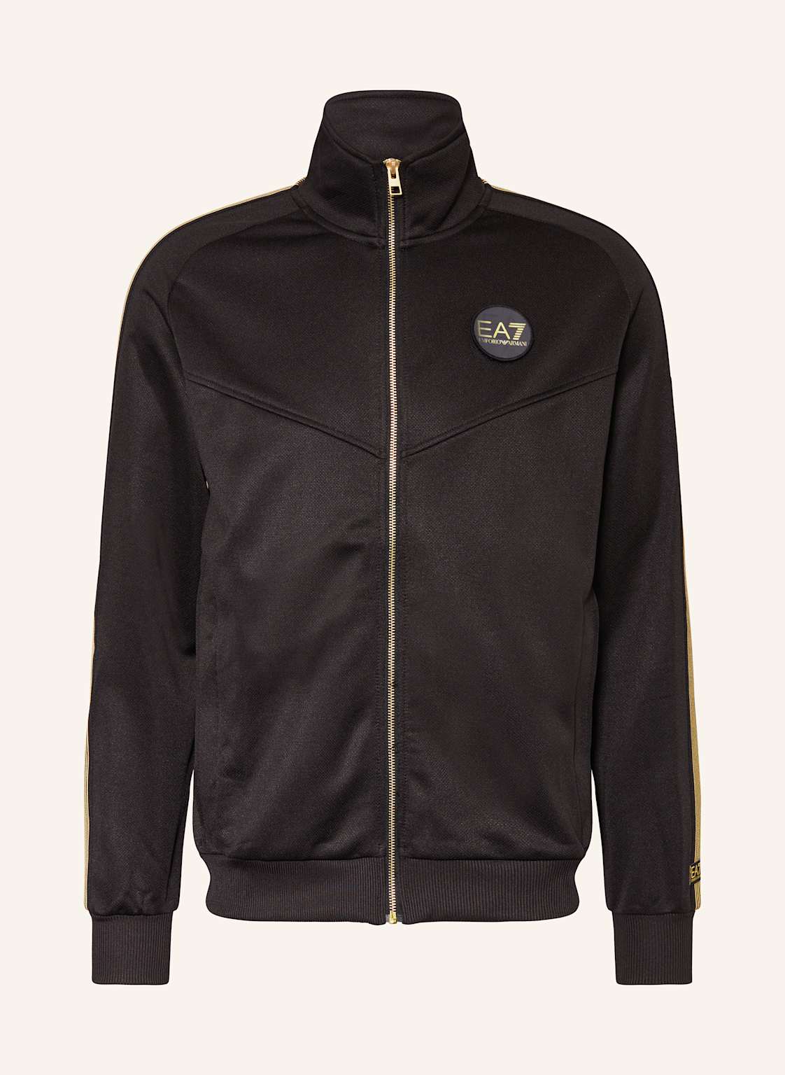 ea7 Emporio Armani Sweatjacke Mit Galonstreifen schwarz von EA7 EMPORIO ARMANI