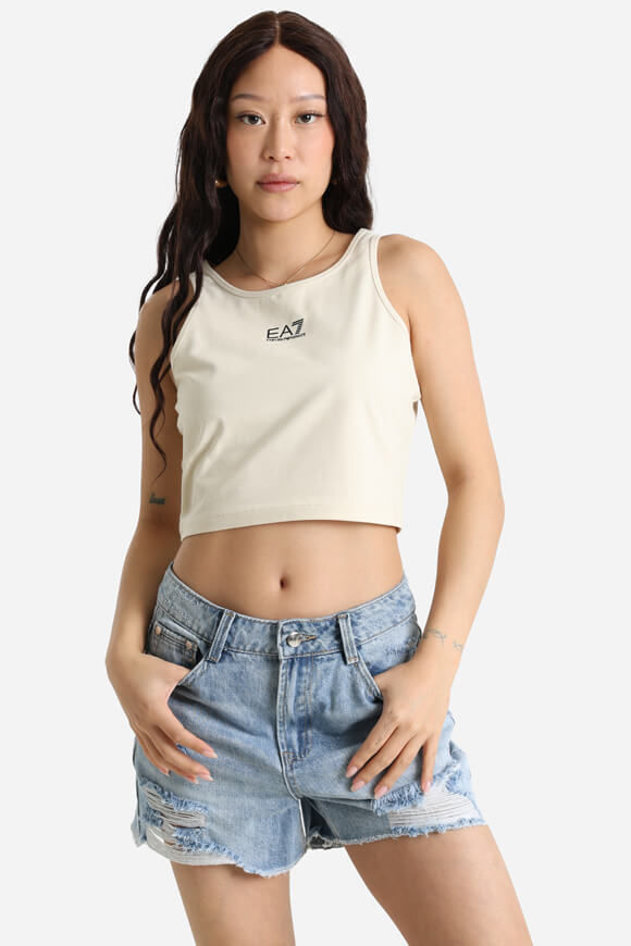 EA7 Emporio Armani Crop Tanktop | Almond Milk | Damen | M EA7 Emporio Armani Crop Tanktop | Almond Milk | Damen | M von EA7 Emporio Armani