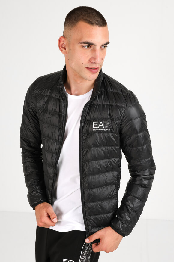 EA7 Emporio Armani Leichte Puffer Daunenjacke | Schwarz | Herren  | L von EA7 Emporio Armani