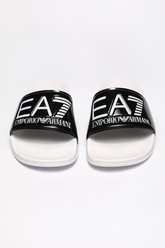 EA7 Emporio Armani Pantoletten | White + Black | Damen  | EU40 von EA7 Emporio Armani