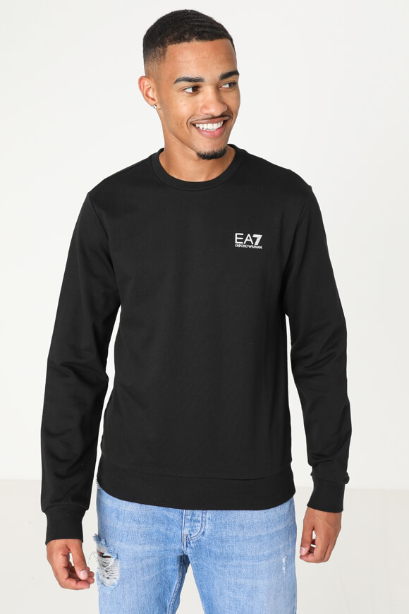 EA7 Emporio Armani Sweatshirt | Schwarz + Weiss | Herren  | L von EA7 Emporio Armani