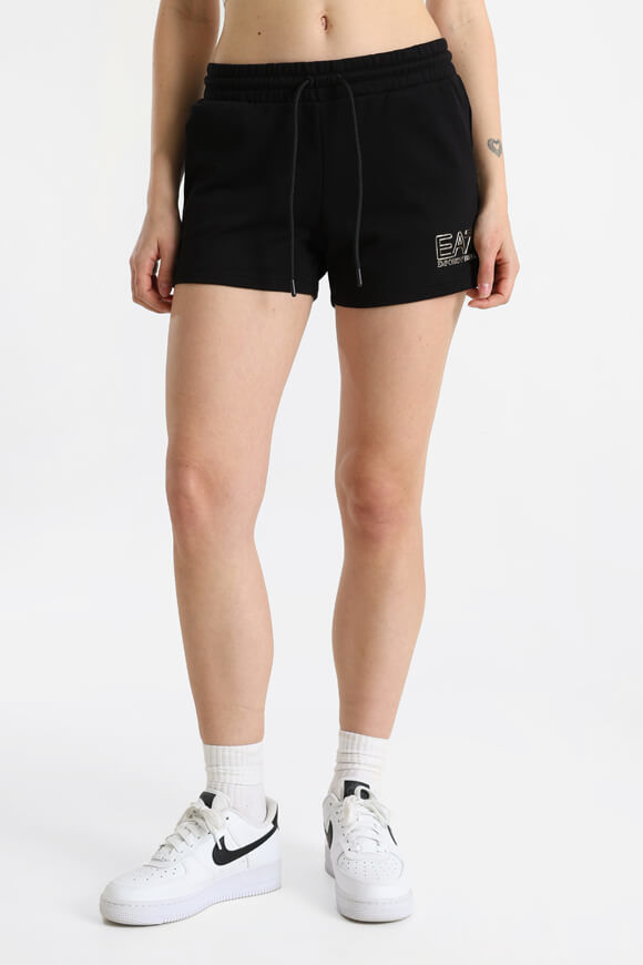 EA7 Emporio Armani Sweatshorts | Black | Damen  | S von EA7 Emporio Armani