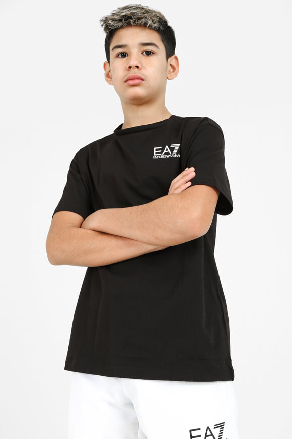 EA7 Emporio Armani T-Shirt | Black + White | Jungen  | 10 von EA7 Emporio Armani