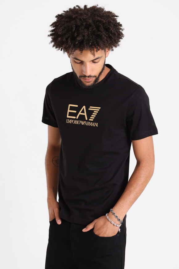 EA7 Emporio Armani T-Shirt | Black | Herren  | L von EA7 Emporio Armani