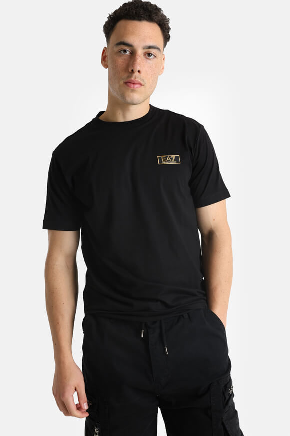 EA7 Emporio Armani T-Shirt | Black | Herren  | L von EA7 Emporio Armani