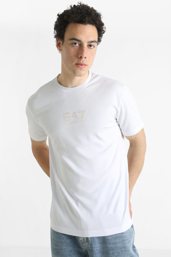 EA7 Emporio Armani T-Shirt | White | Herren  | L von EA7 Emporio Armani