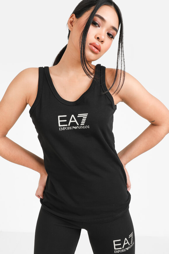 EA7 Emporio Armani Tanktop | Black | Damen  | M von EA7 Emporio Armani