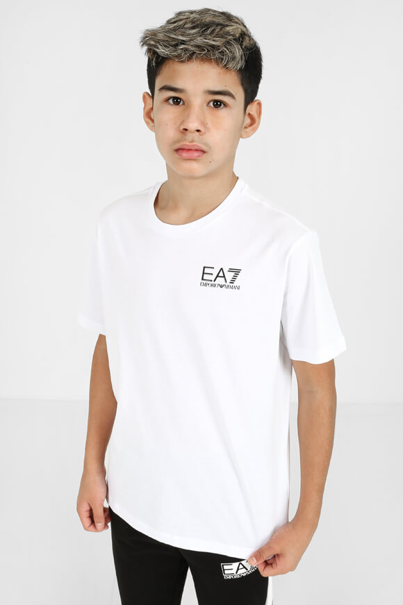 EA7 Emporio Armani Train Core ID T-Shirt | White + Black | Jungen  | 10 von EA7 Emporio Armani