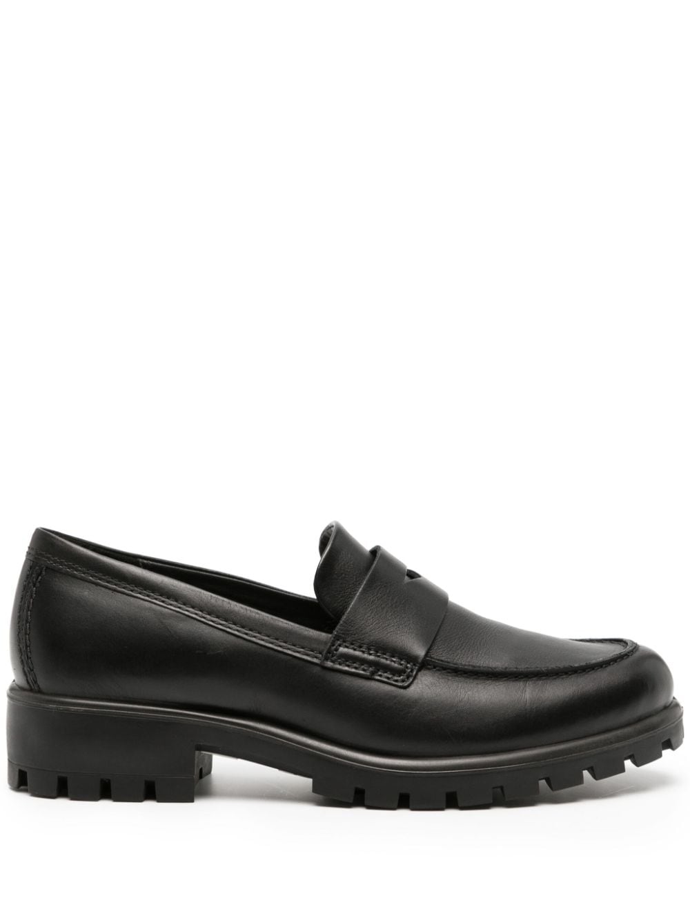 ECCO Modtray leather loafers - Black von ECCO