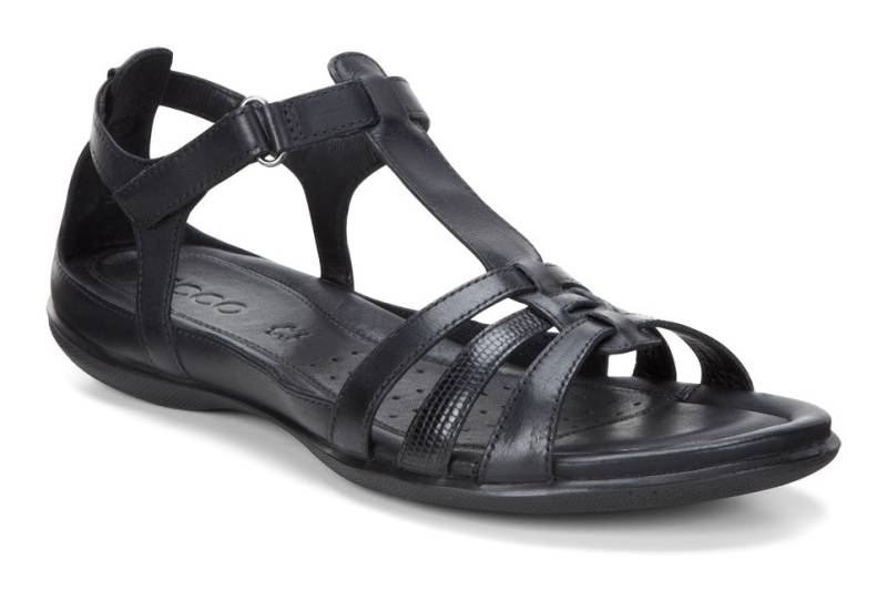 Ecco Riemchensandale »FLASH«, Sommerschuh, Sandalette, Klettschuh, im Metallic-Look von ECCO