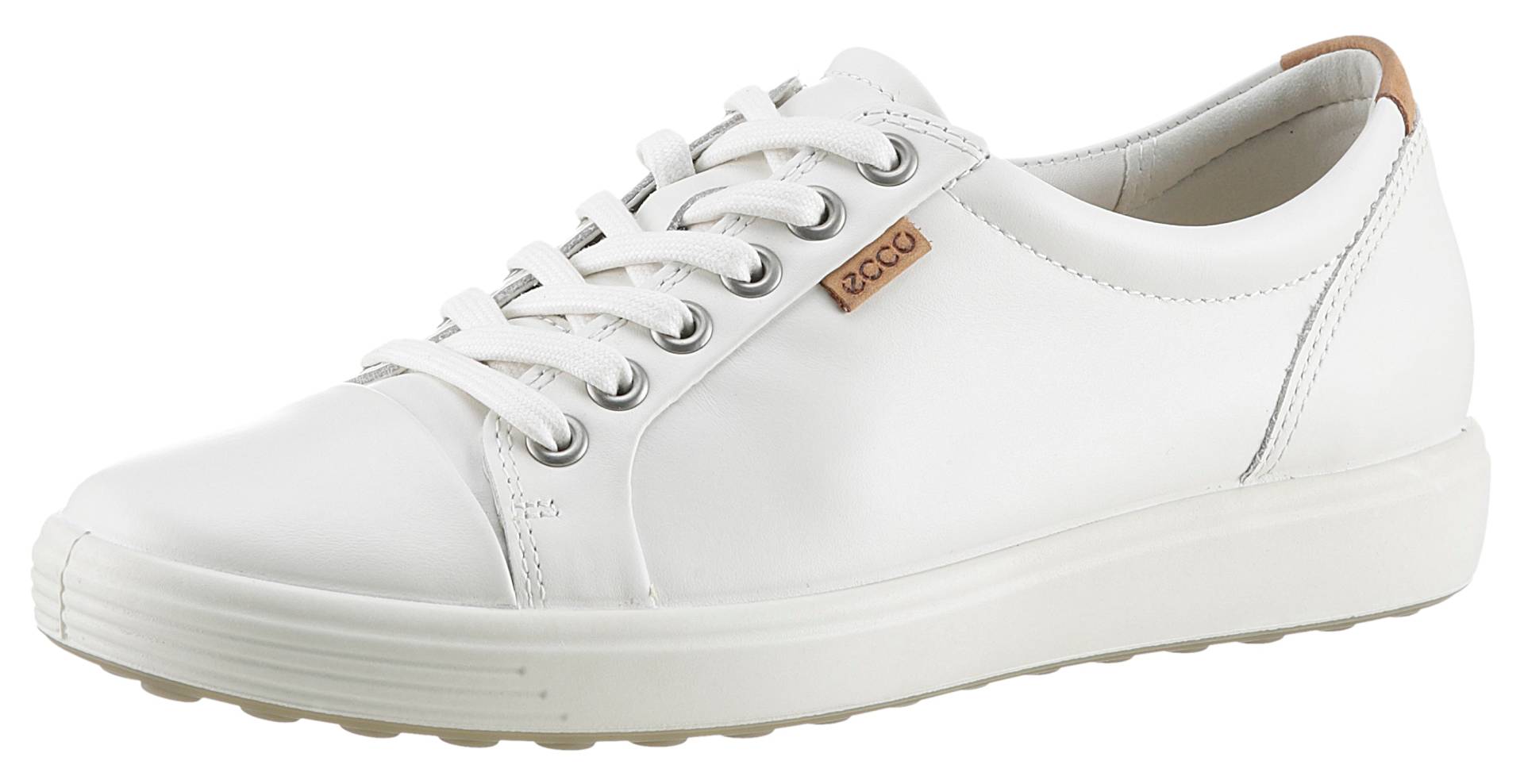 Ecco Sneaker »SOFT 7 W«, mit Label, Freizeitschuh, Halbschuh, Schnürschuh, schmale Form von ECCO