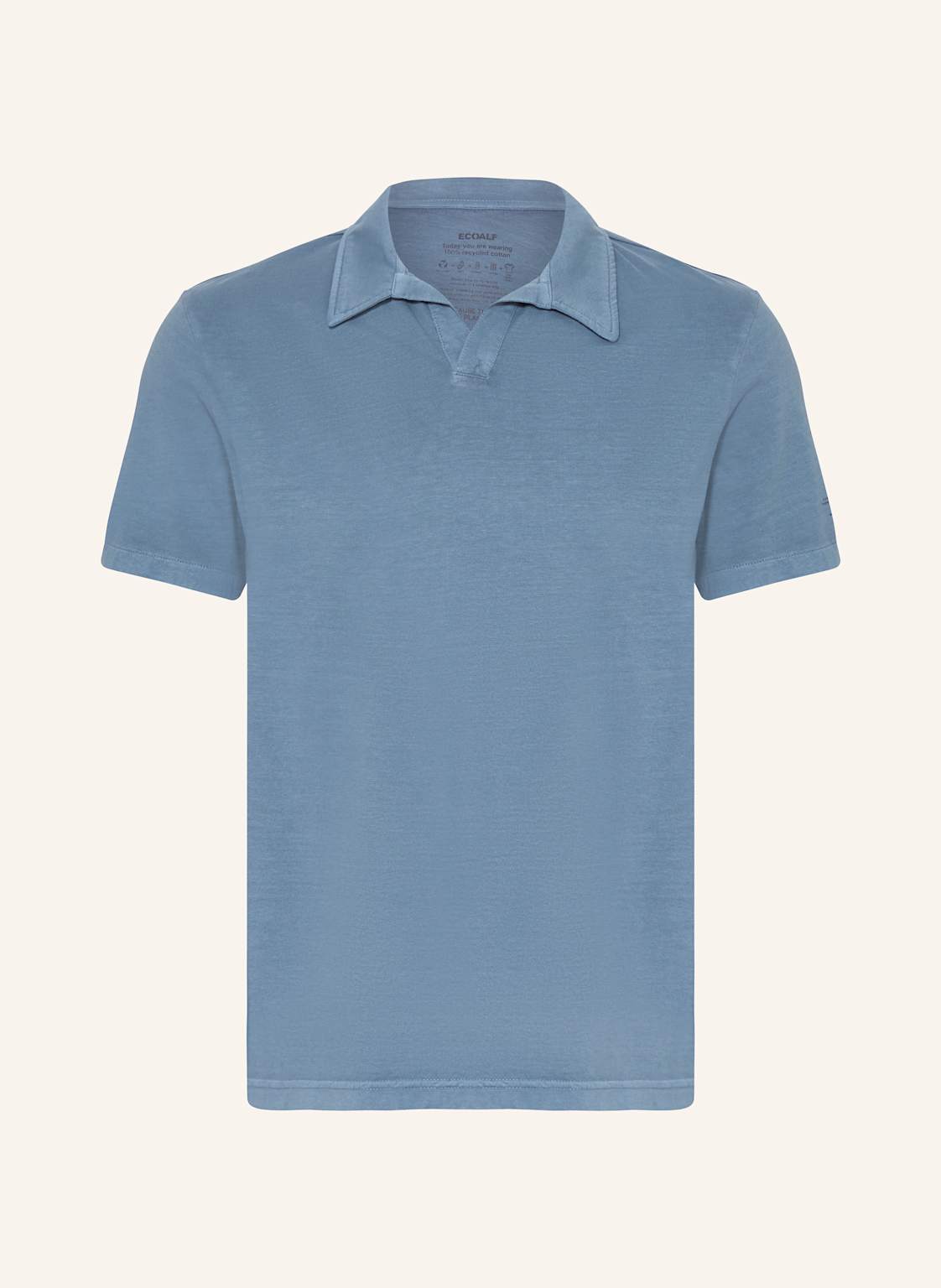 Ecoalf Jersey-Poloshirt Enzo Regular Fit blau von ECOALF