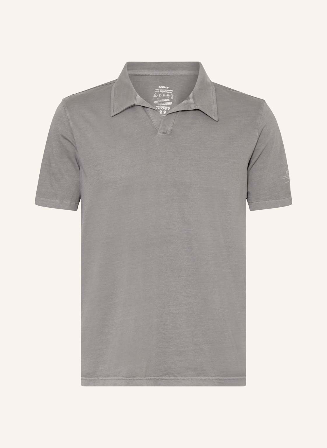 Ecoalf Jersey-Poloshirt Enzo Regular Fit grau von ECOALF