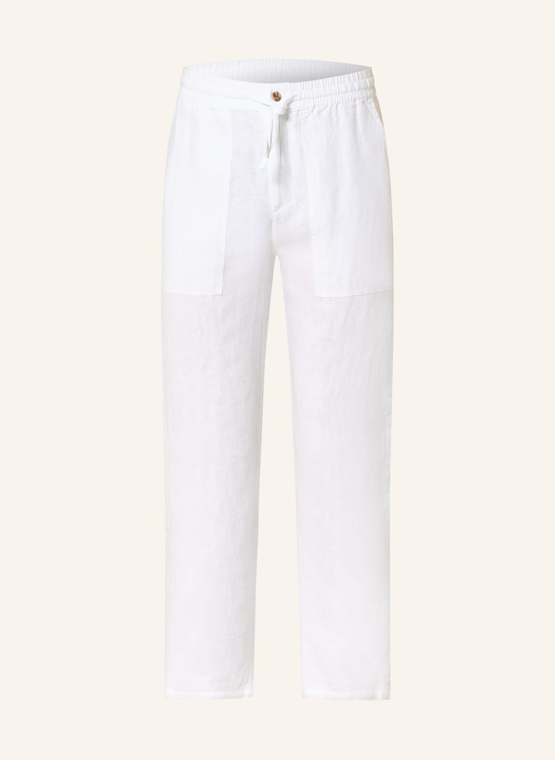 Ecoalf Leinenhose Ethic Im Jogging-Stil Slim Fit weiss Ecoalf Leinenhose Ethic Im Jogging-Stil Slim Fit weiss von ECOALF