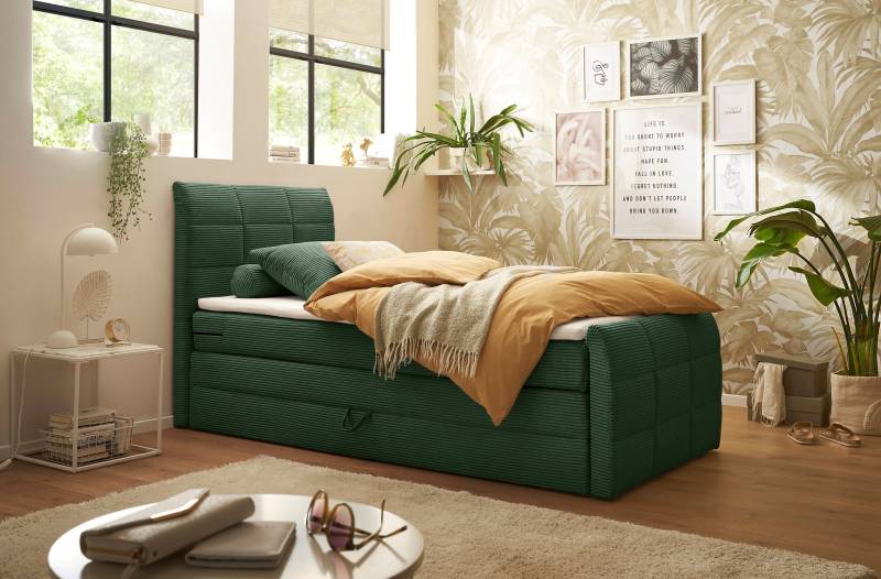 ED EXCITING DESIGN Boxspringbett »Bolivia«, harte Seite mit Kokosmatte, weiche Seite mit Filzabdeckung von ED EXCITING DESIGN