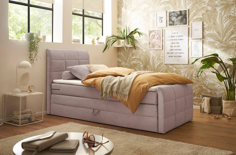 ED EXCITING DESIGN Boxspringbett »Bolivia«, harte Seite mit Kokosmatte, weiche Seite mit Filzabdeckung von ED EXCITING DESIGN