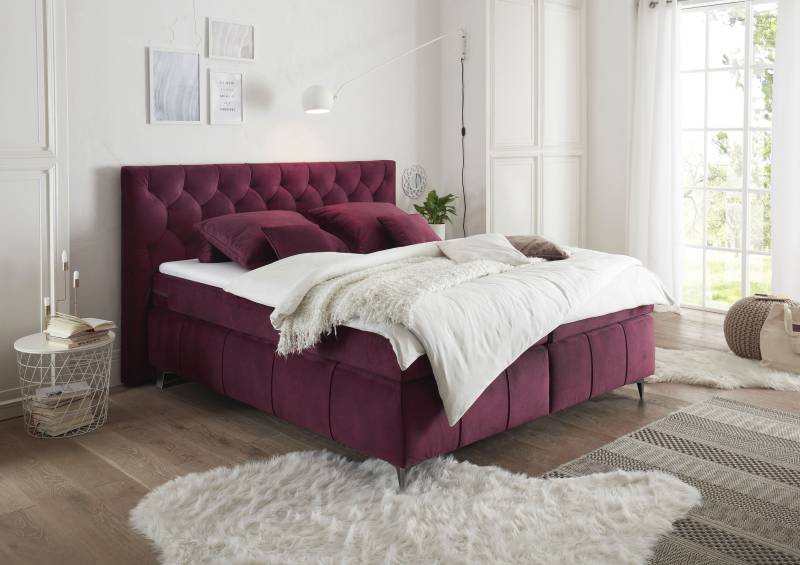 ED EXCITING DESIGN Boxspringbett »Pembroke«, inkl. Topper von ED EXCITING DESIGN