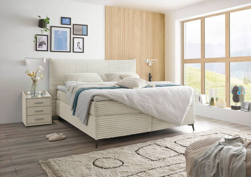 ED EXCITING DESIGN Boxspringbett »Seattle«, harte Seite mit Kokosmatte, weiche Seite mit Filzabdeckung von ED EXCITING DESIGN