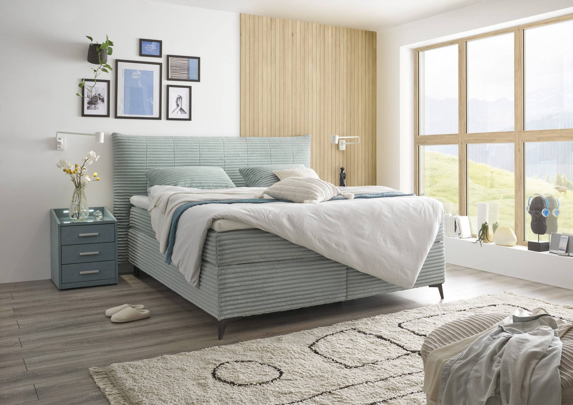 ED EXCITING DESIGN Boxspringbett »Seattle«, harte Seite mit Kokosmatte, weiche Seite mit Filzabdeckung von ED EXCITING DESIGN