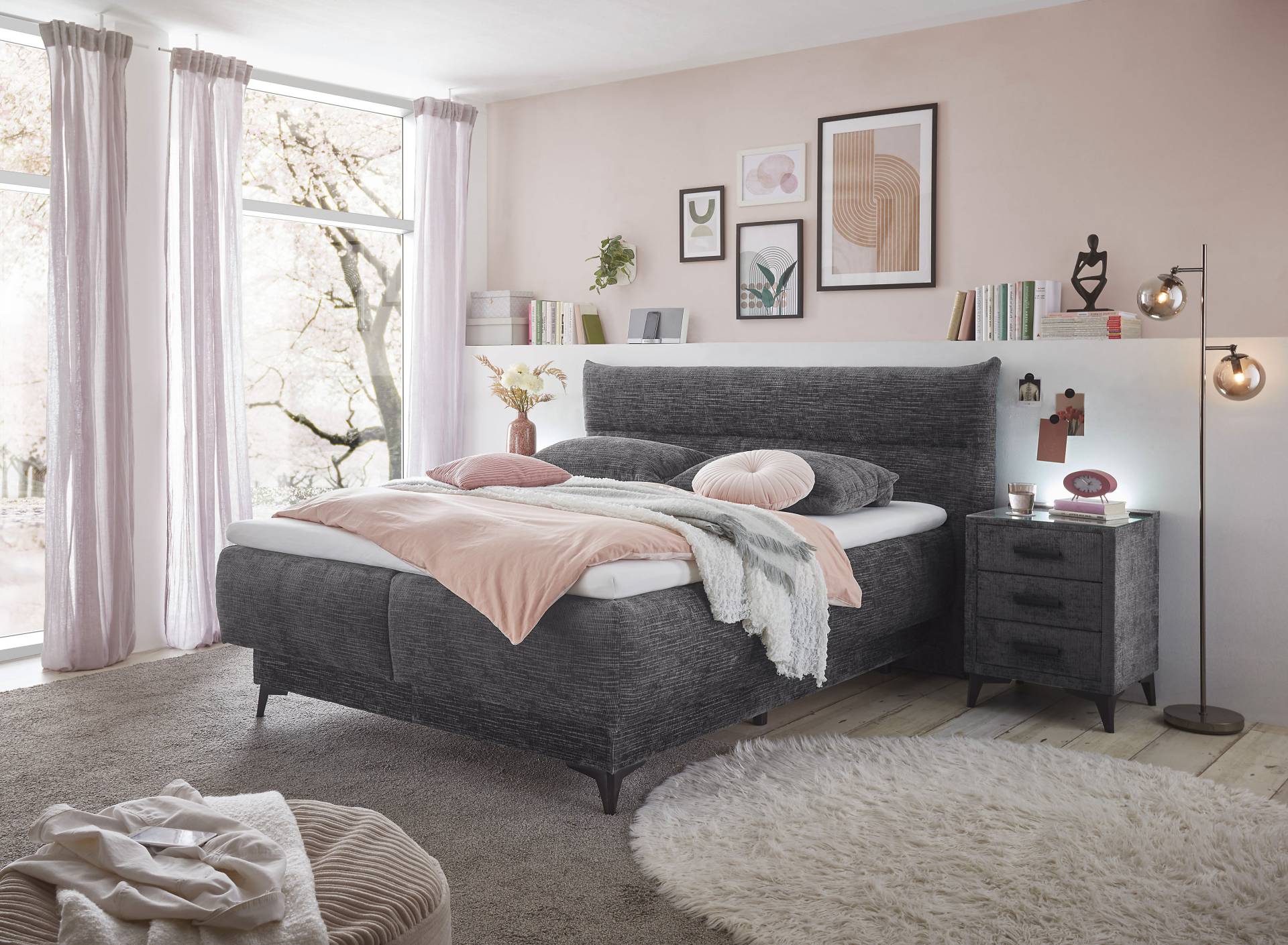 ED EXCITING DESIGN Boxspringbett »Somoto«, mit Bettkasten von ED EXCITING DESIGN