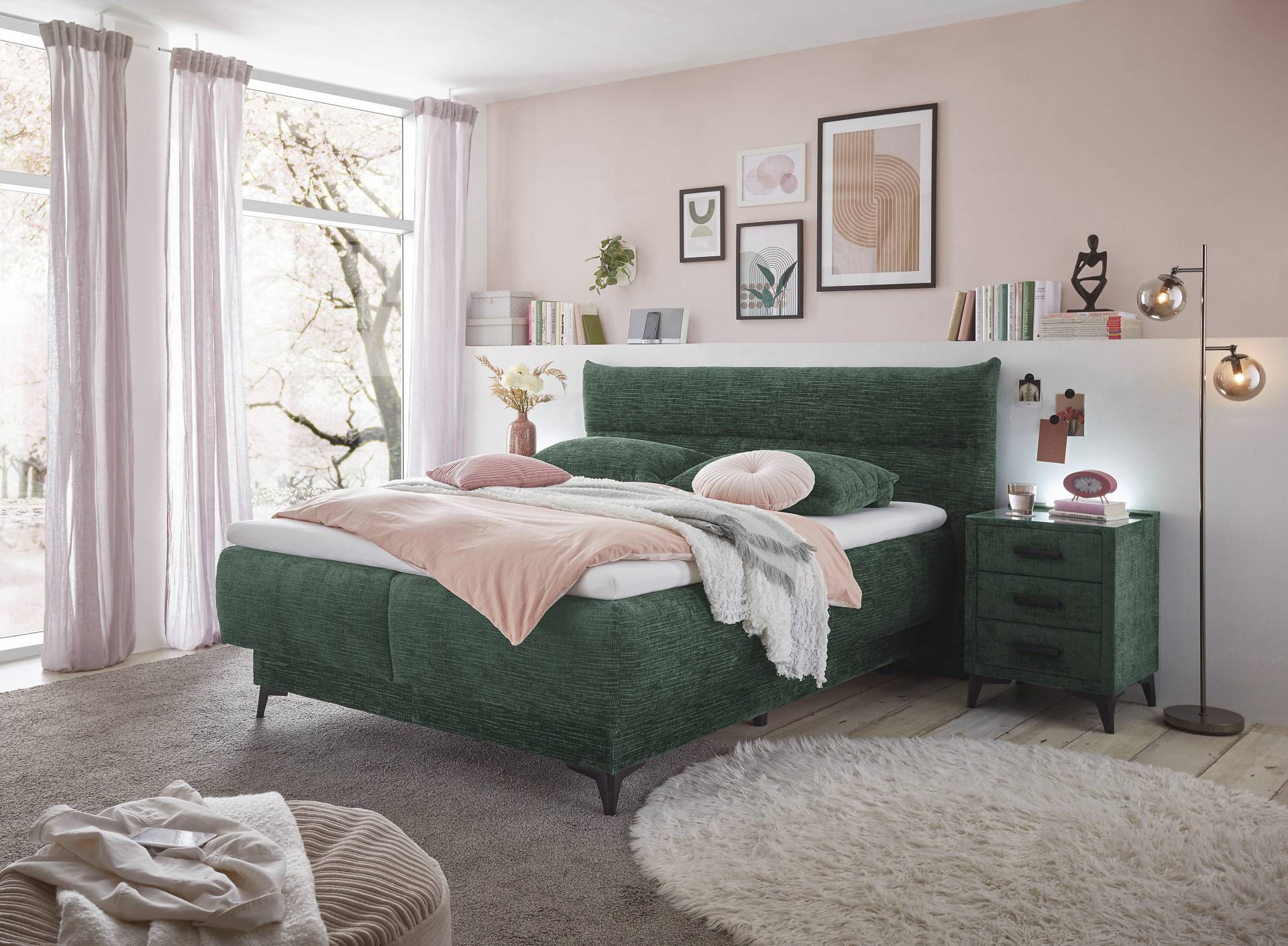 ED EXCITING DESIGN Boxspringbett »Somoto«, mit Bettkasten von ED EXCITING DESIGN