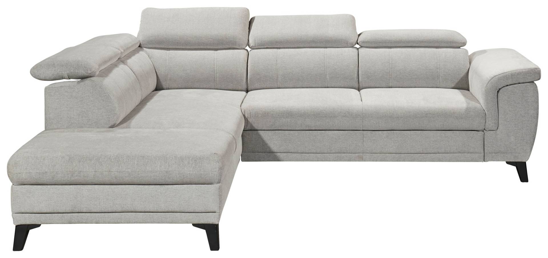 ED EXCITING DESIGN Ecksofa »Albany L-Form«, (2 St.), frei stellbar, Bettfunktion und Bettkasten, inkl. Kopfteilverstellung von ED EXCITING DESIGN