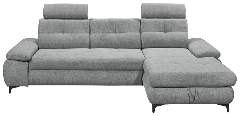 ED EXCITING DESIGN Ecksofa »Altona L-Form«, (2 St.), Frei stellbar, Bettfunktion, Stauraum, Arm- und Kopfstützen von ED EXCITING DESIGN