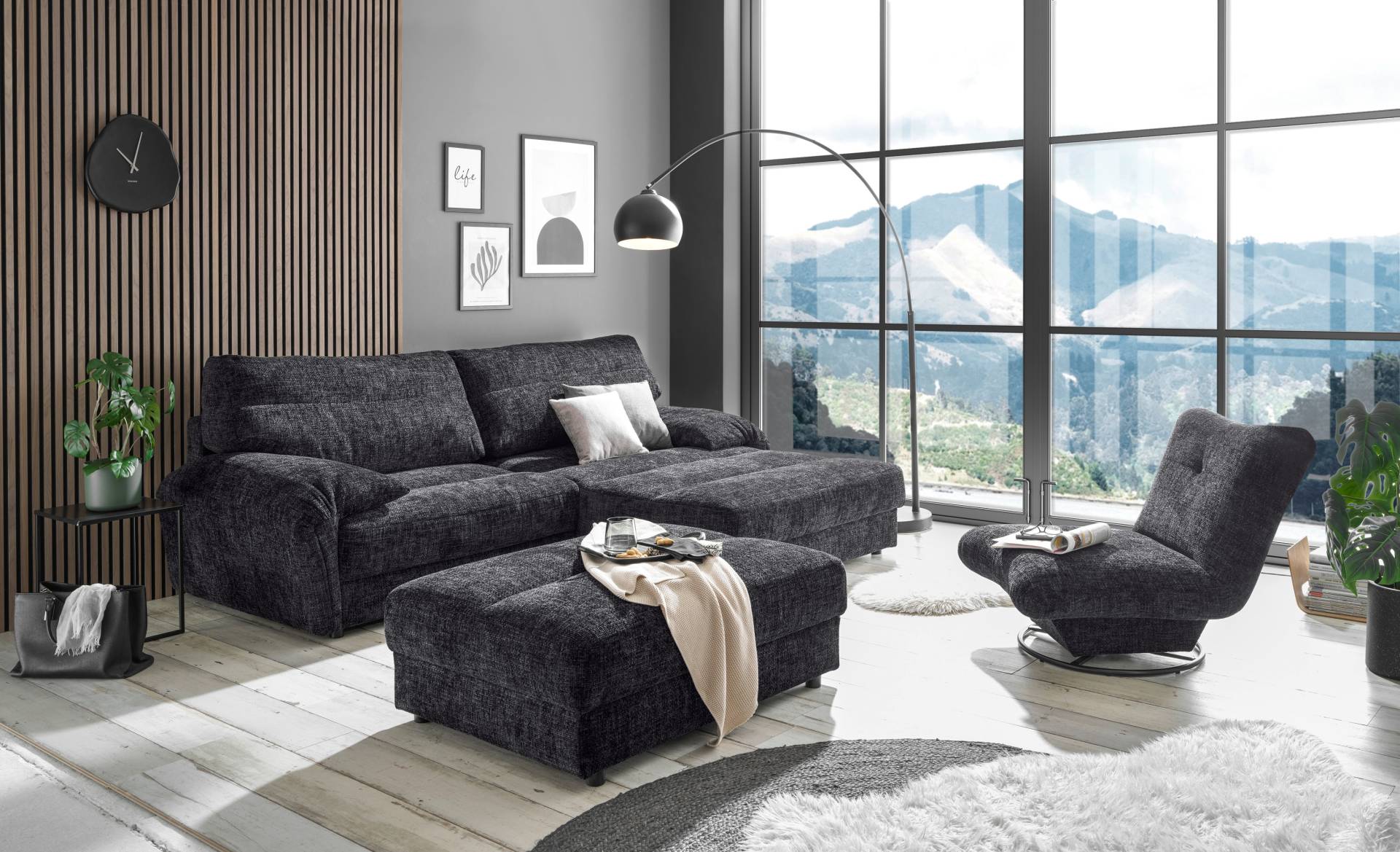 ED EXCITING DESIGN Ecksofa »Princeton L-Form«, frei im Raum stellbar von ED EXCITING DESIGN