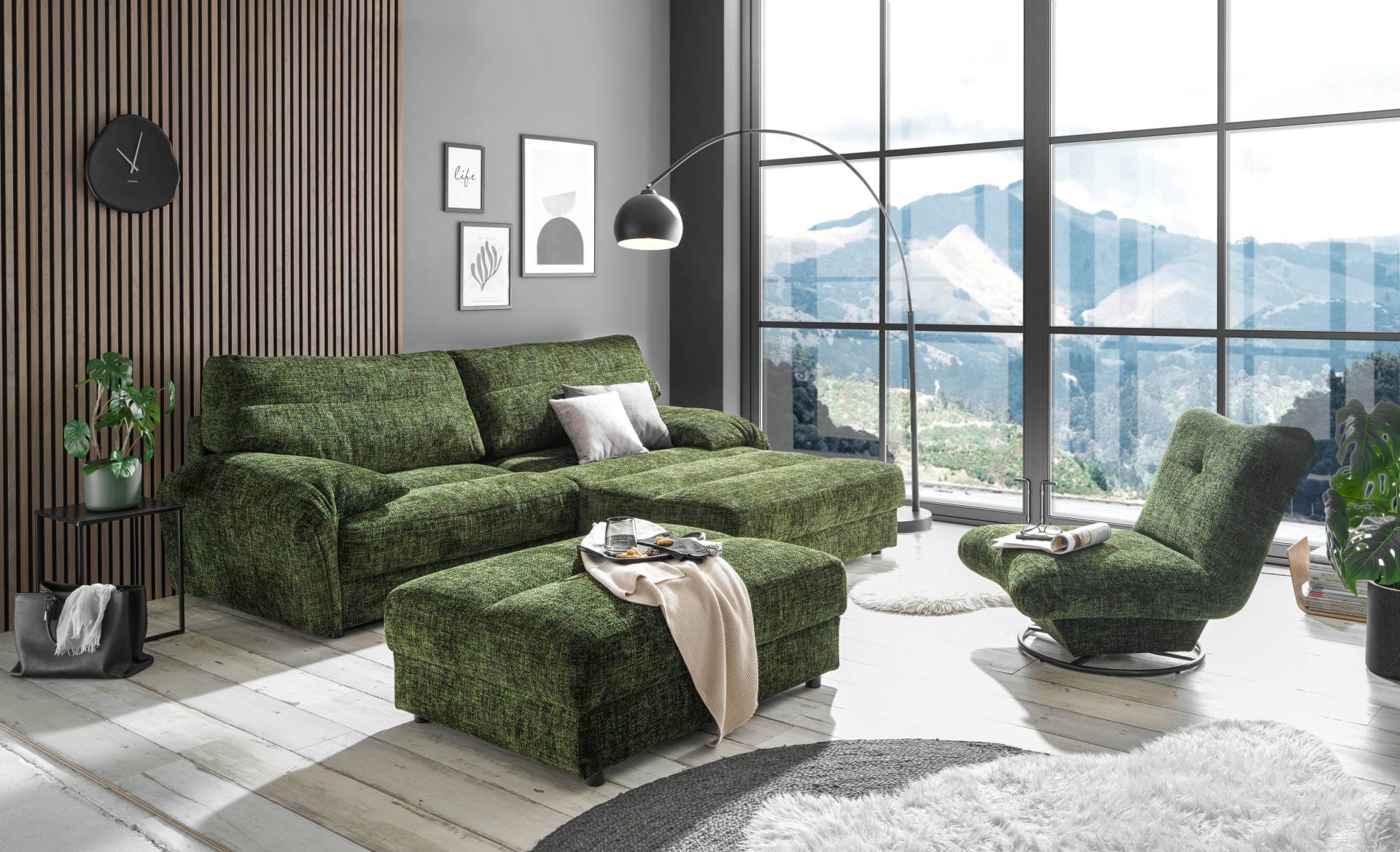 ED EXCITING DESIGN Ecksofa »Princeton L-Form«, frei im Raum stellbar von ED EXCITING DESIGN