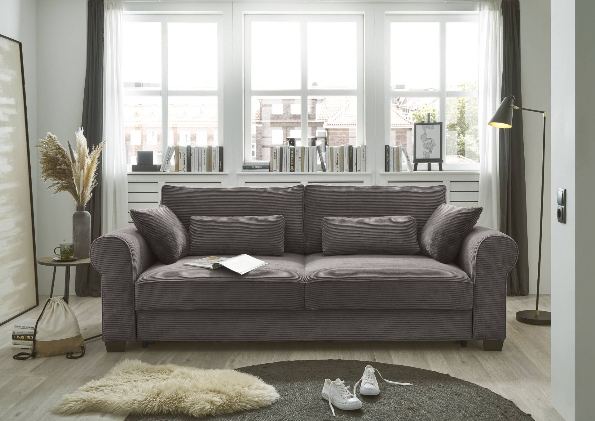 ED EXCITING DESIGN Schlafsofa »Angelina«, frei im Raum stellbar, mit Bettkasten, mit Schlaffunktion von ED EXCITING DESIGN