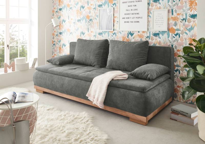 ED EXCITING DESIGN Schlafsofa »Mila«, mit Bettfunktion und Bettkasten, sowie Rücken- und Armlehnkissen von ED EXCITING DESIGN