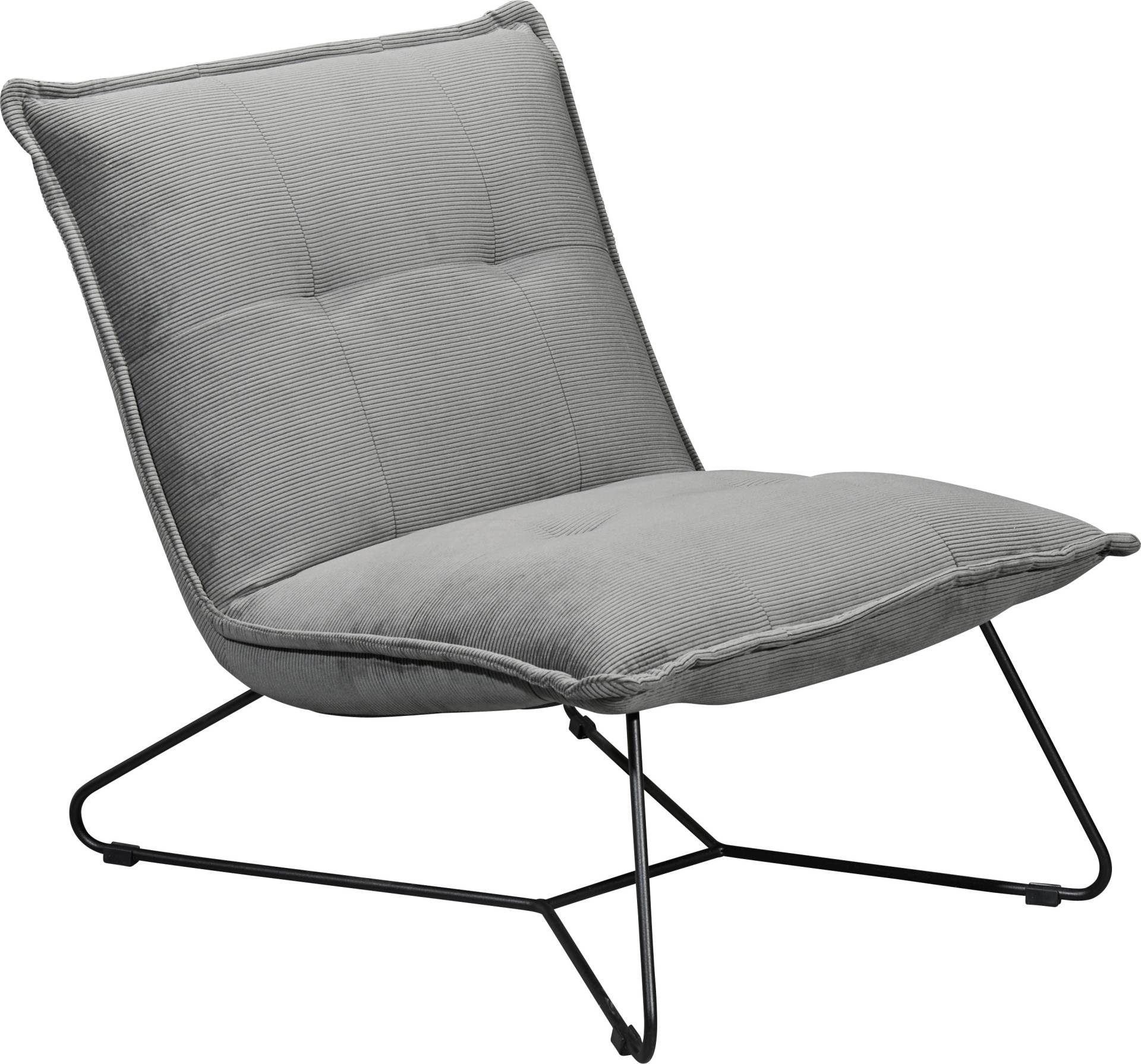 ED EXCITING DESIGN Sessel »Vico«, mit Design-Gestell aus schwarzem Metall, in Cord von ED EXCITING DESIGN