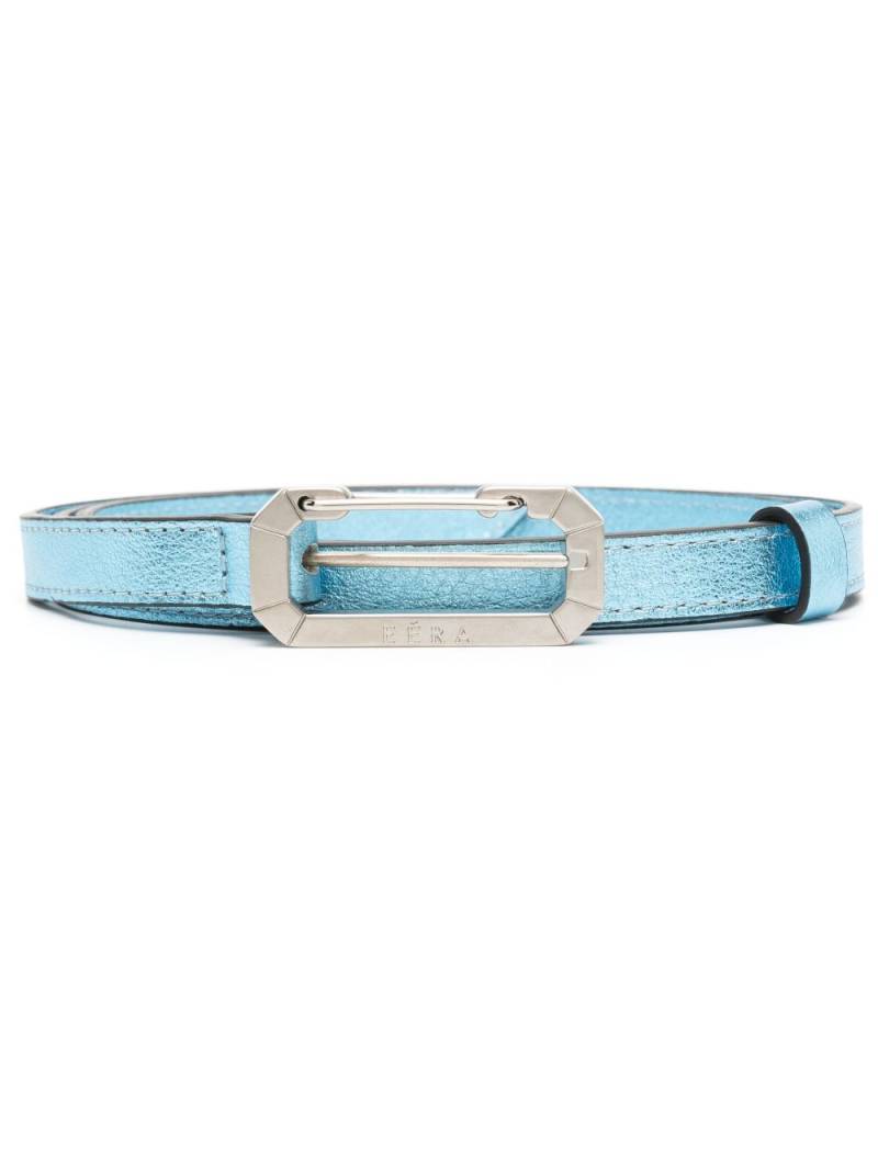 EÉRA logo-engraved buckle metallic belt - Blue von EÉRA