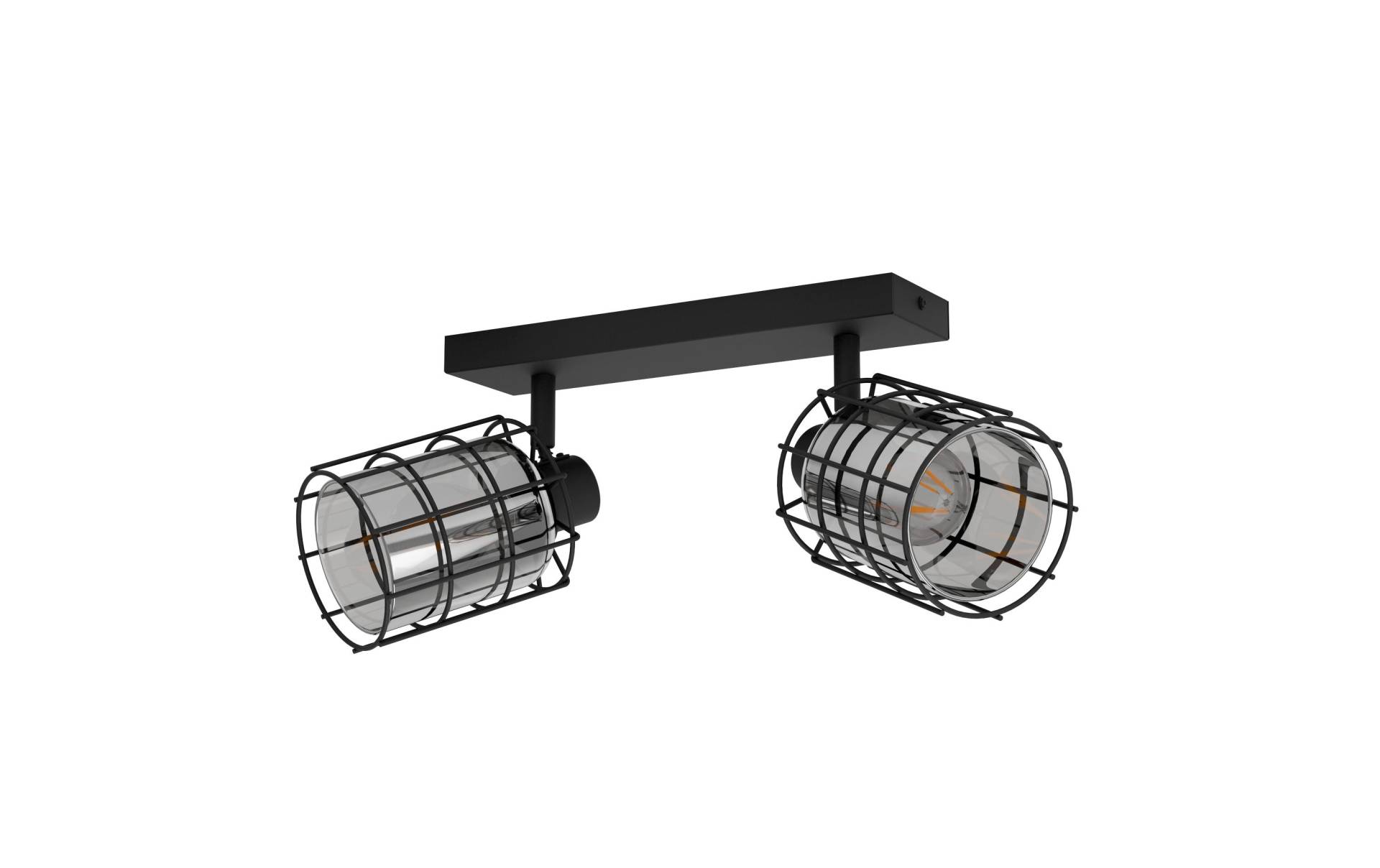 EGLO Deckenleuchte »Spot schwarz/transparent«, 2 flammig, Leuchtmittel E27 Leuchtmittel wechselbar EGLO Deckenleuchte »Spot schwarz/transparent«, 2 flammig, Leuchtmittel E27 Leuchtmittel wechselbar von EGLO