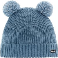 EISBÄR Mädchen Mütze Ponti Pompon blau von EISBÄR